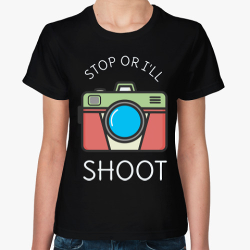 Женская футболка с принтом Фото