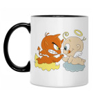 Кружка двухцветная