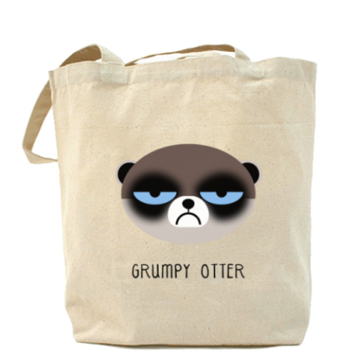 Сумка шоппер с принтом Grumpy Animals