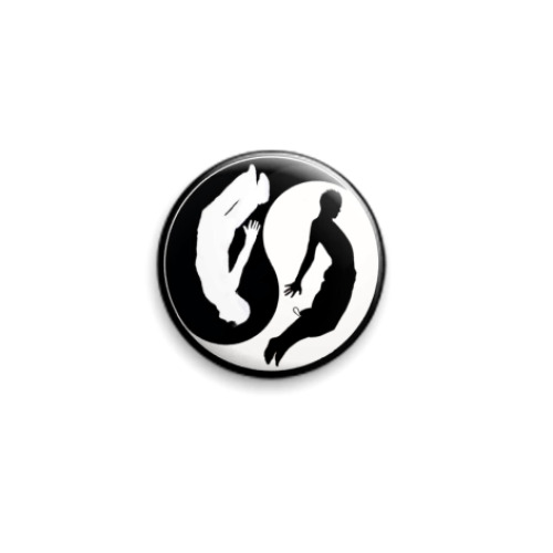 Значок 25мм с принтом  Parkour