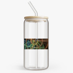 Банка с бамбуковой крышкой