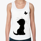 Кот и бабочка