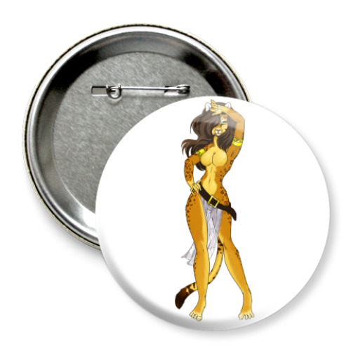 Значок 75мм с принтом Лёпа