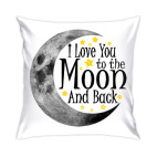 Подушка 35x35 см Love you to the moon and back