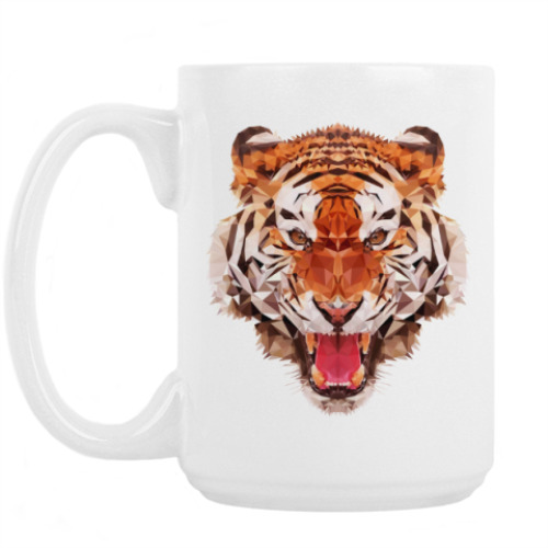 Кружка с принтом Тигр
