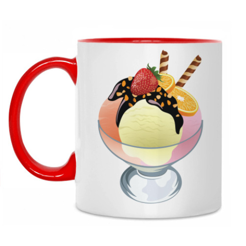 Кружка с принтом Мороженое