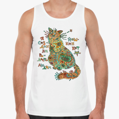 Майка с принтом Йошкин Кот