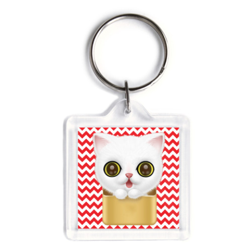 Брелок с принтом Милый Котенок