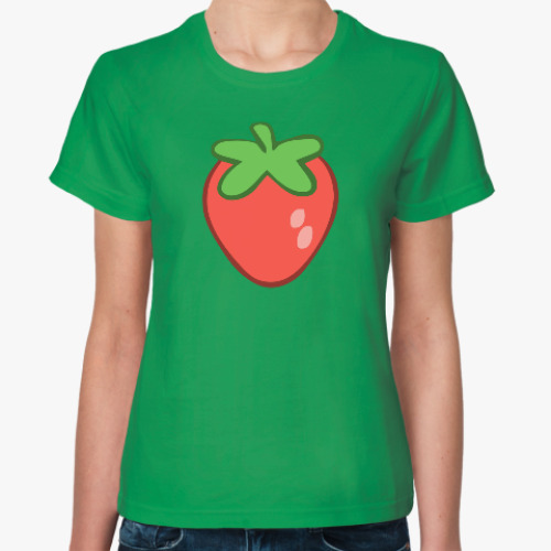 Женская футболка с принтом STRAWBERRY