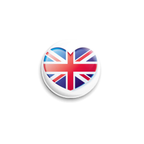 Значок 25мм с принтом England