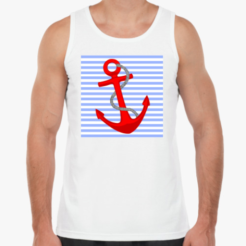 Майка с принтом Якорь