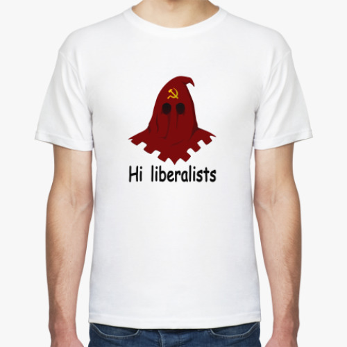 Футболка с принтом Привет, либералы