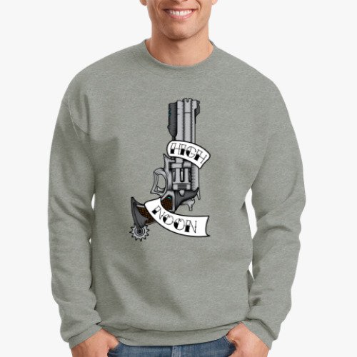 Свитшот с принтом Overwatch McCree цитата