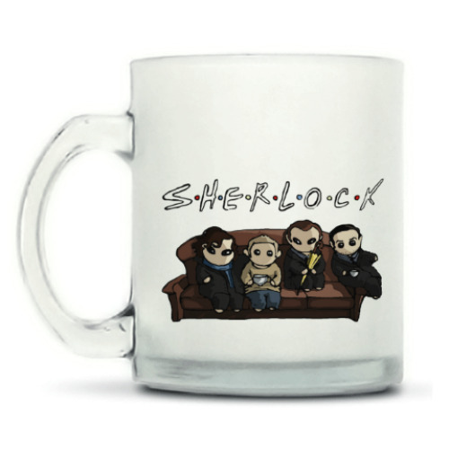 Кружка матовая с принтом Sherlock