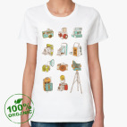 Женская футболка органик