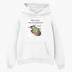 Толстовка худи оверсайз