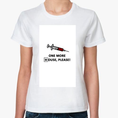 Классическая футболка с принтом  More House