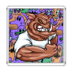 Магнит 6.5 x 6.5 см Кабан