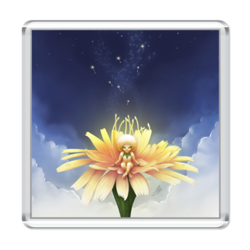 Магнит с принтом Фея одуванчиков