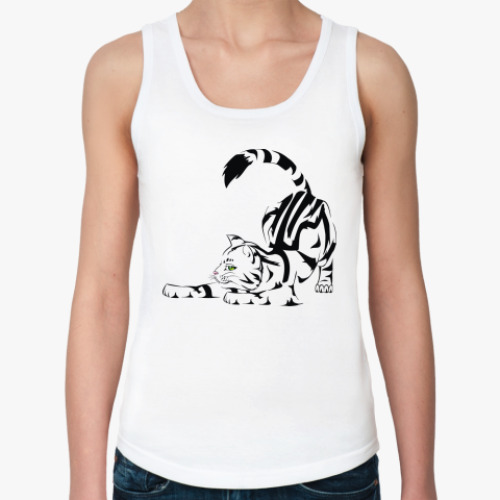 Женская майка с принтом Кисуня