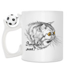 Кружка с футбольным мячиком