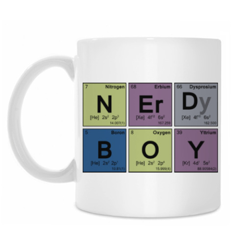 Кружка с принтом Nerd Boy