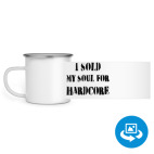 Кружка металлическая белая (круговая запечатка)