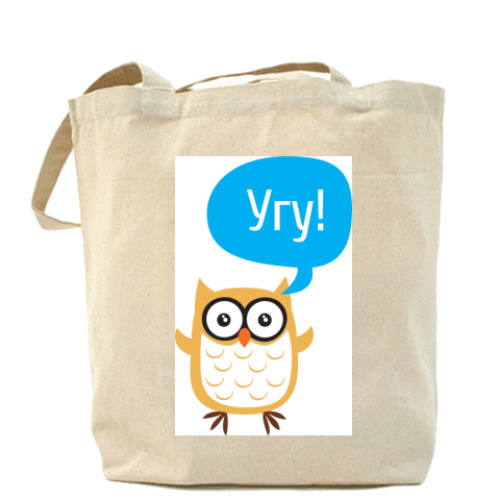 Сумка шоппер с принтом Сова