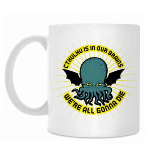 Кружка с принтом Ктулху
