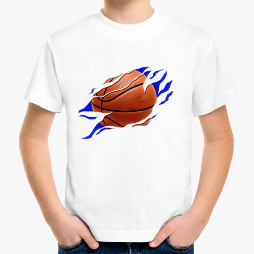 Детская футболка с принтом Баскетбол