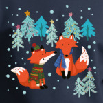 Свитер с лисами