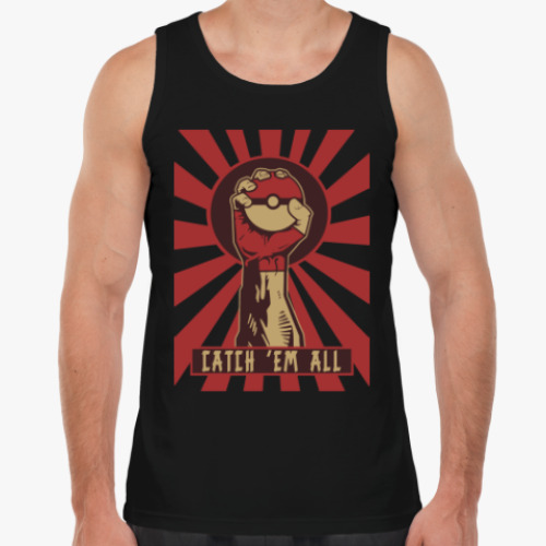 Майка с принтом Поймай всех