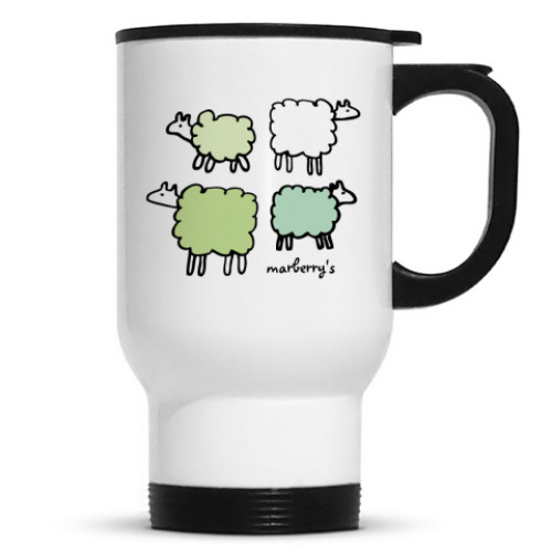Кружка-термос с принтом SheepTime