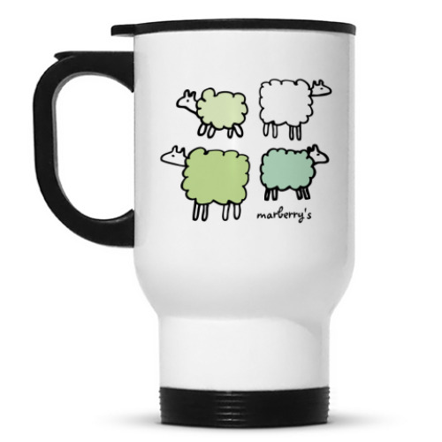 Кружка-термос с принтом SheepTime