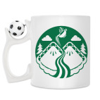 Кружка с футбольным мячиком