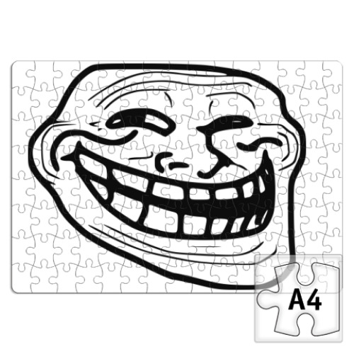 Пазл с принтом  Trollface