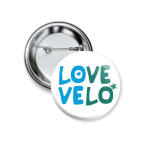 Значок 37 мм Love velo