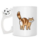 Кружка с футбольным мячиком