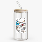 Банка с бамбуковой крышкой