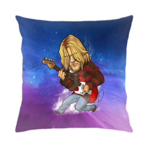 Подушка с принтом KURT COBAIN