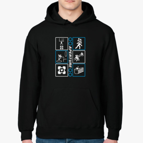 Толстовка худи с принтом Aperture