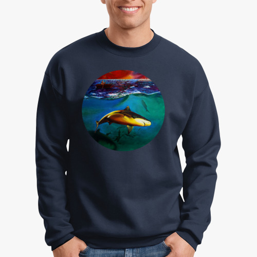 Свитшот с принтом Золотая рыбка