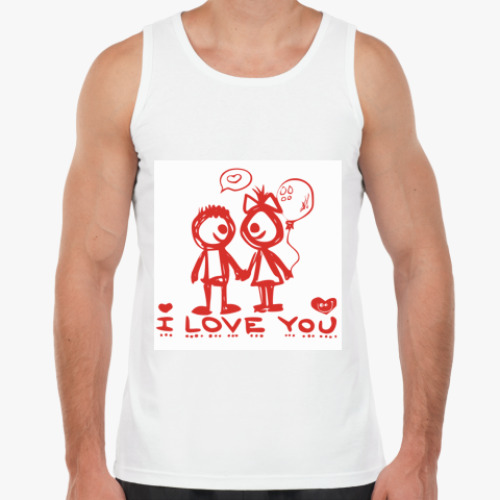 Майка с принтом Любовь