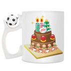 Кружка с футбольным мячиком