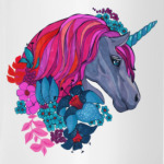 Единорог в цветах