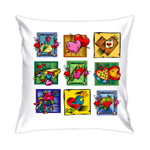 Подушка с принтом Второй половинке