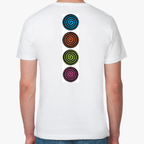 Футболка из органик-хлопка с принтом Спирали