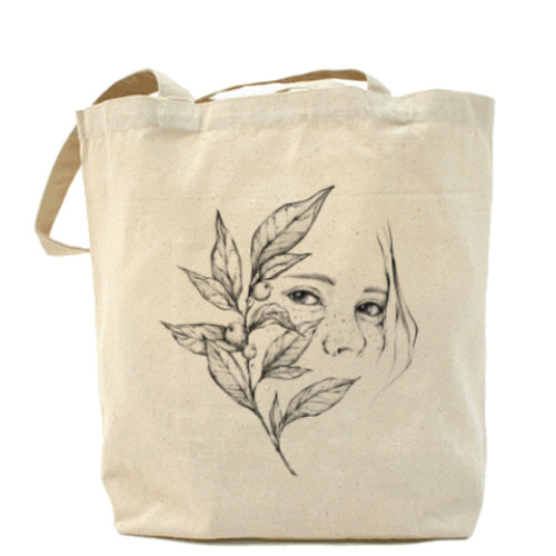 Сумка шоппер с принтом Blueberry