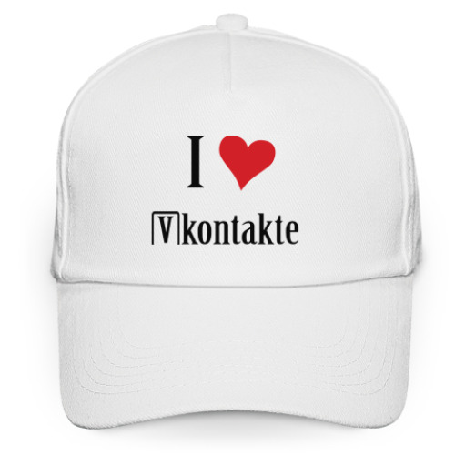 Кепка бейсболка с принтом Vkontakte