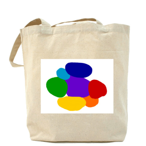 Сумка шоппер с принтом Разноцветие